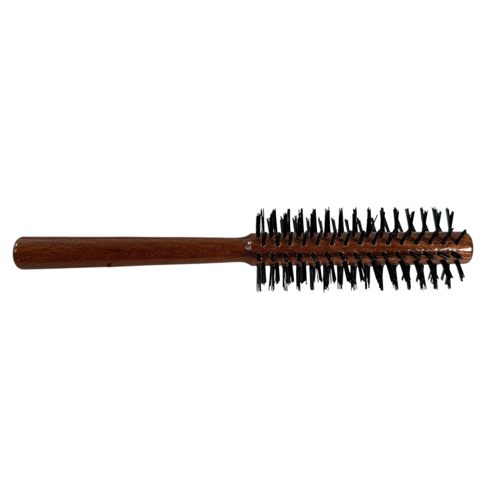 VTG Yins 103 Professional Wood Round Hair Wild Boar Brush Small Styling Brown